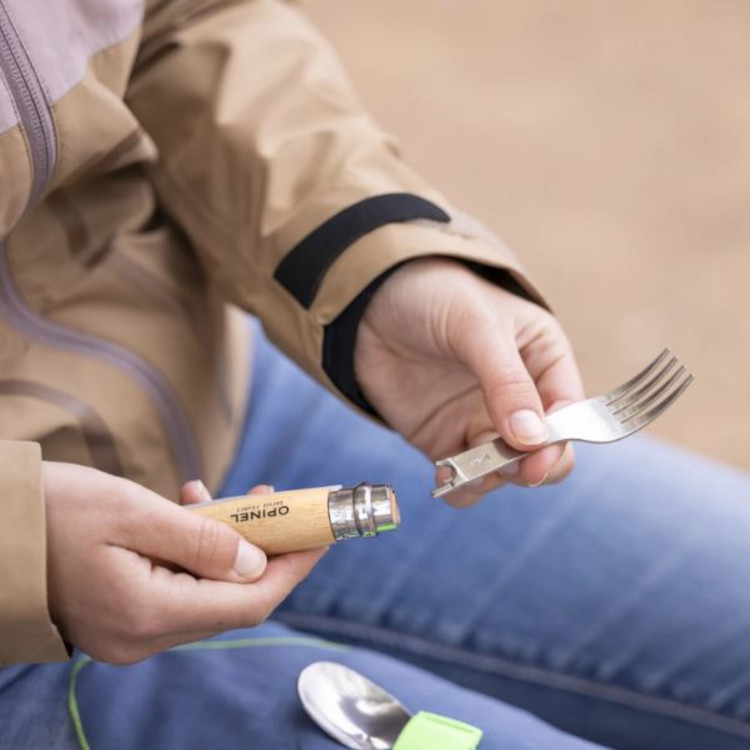Opinel No 8 Beech Wood Picnic+ Kit - Image 4